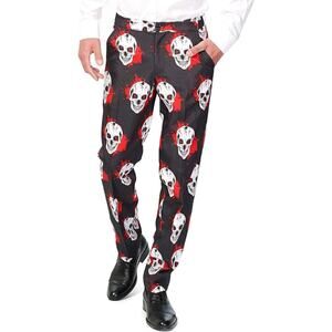 Skulls & Blood Halloween Pants Costume Party Red Black Gore Suitmeister Mens L